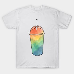 Rainbow Slushie Watercolor T-Shirt